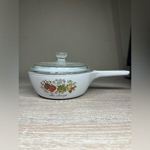 Vtg Corning Ware Spice of Life LA SAUGE P-81-B with lid